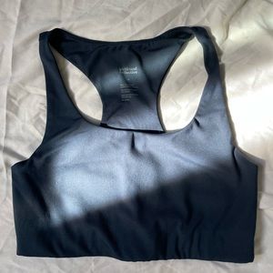 Girlfriend Collective Compressive Paloma Sports Bra in Midnight Navy Blue Size S